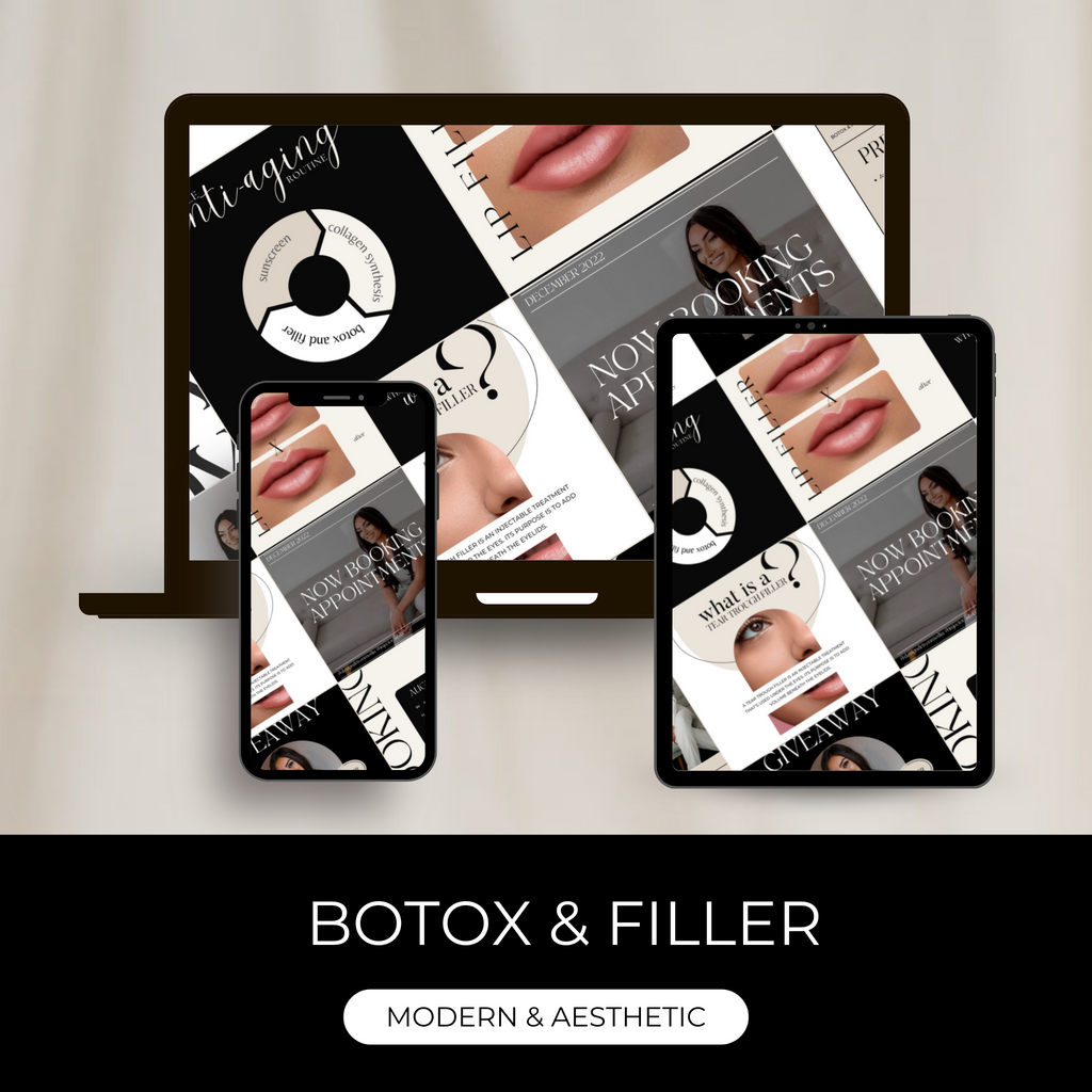 Botox & Filler Instagram Templates | Nurse Injector