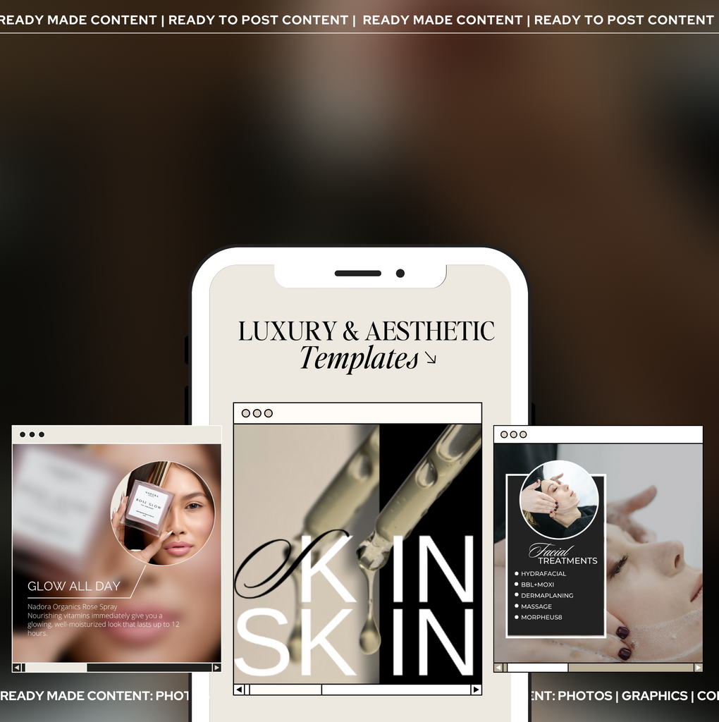Skincare Instagram Template | Luxury & Aesthetic